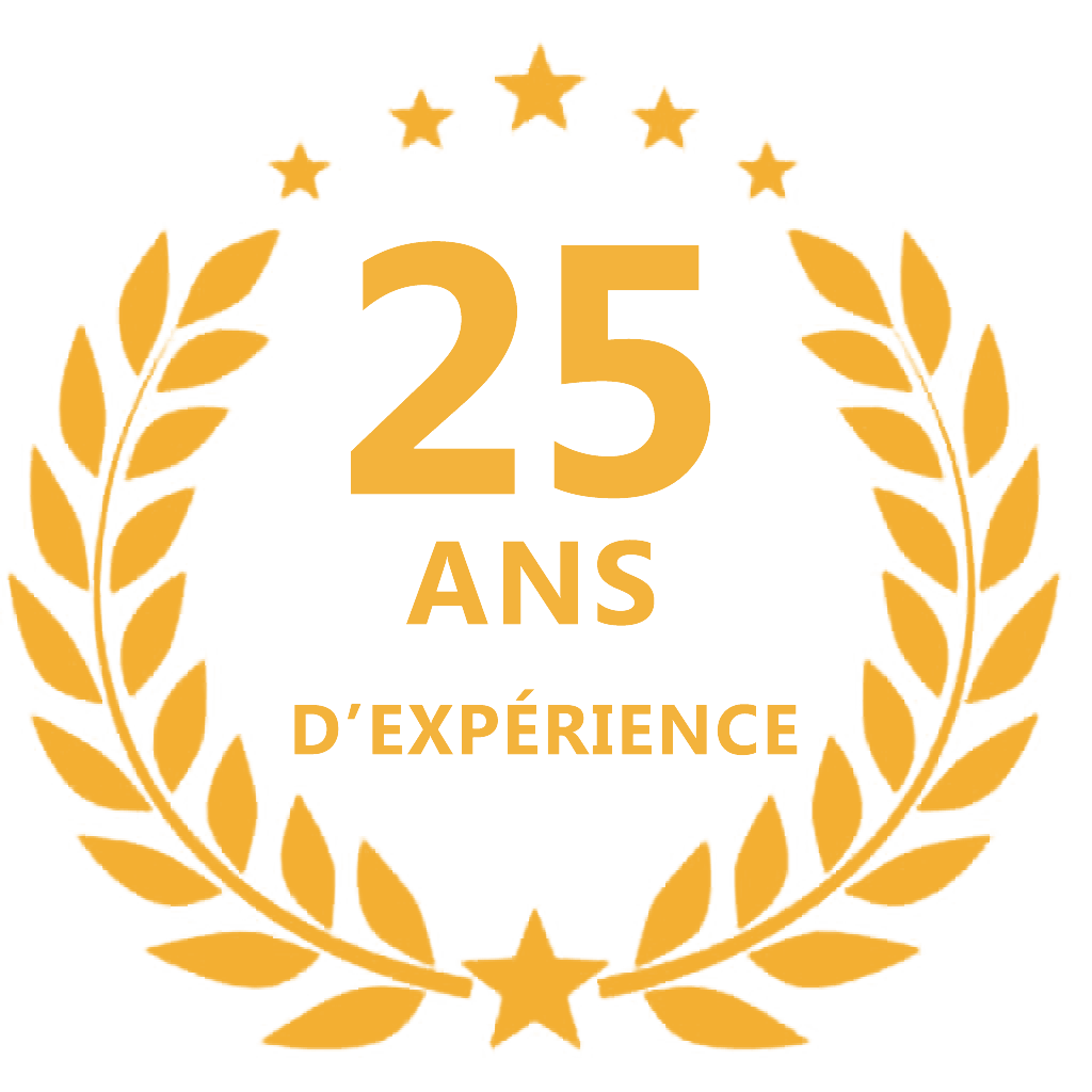 25 ans d'expérience
